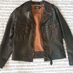 NWOT Ralph Lauren Men's Leather Jacket